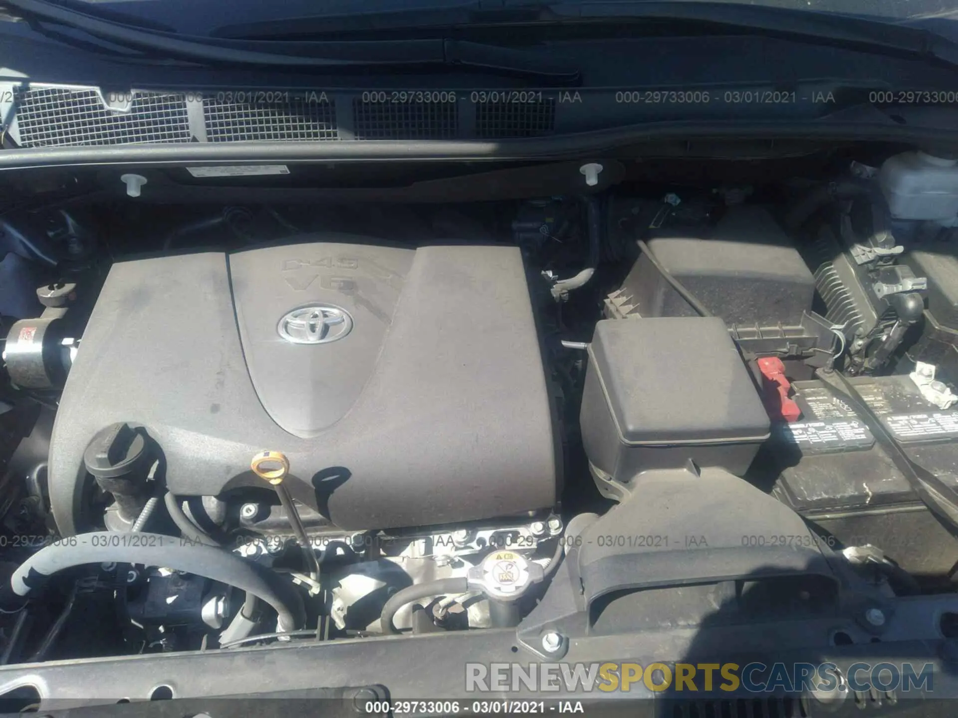 10 fotografías del automóvil dañado 5TDXZ3DC1LS036064 TOYOTA SIENNA 2020