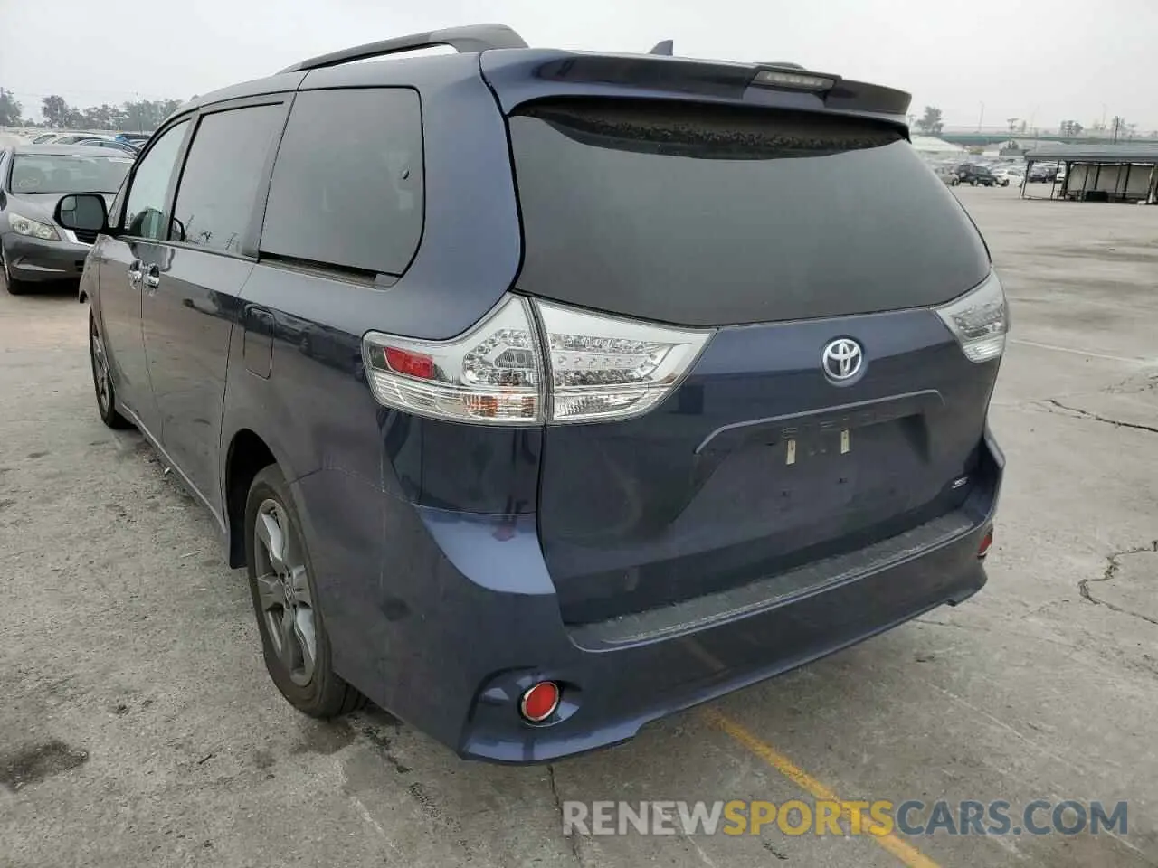 3 fotografías del automóvil dañado 5TDXZ3DC2LS079070 TOYOTA SIENNA 2020