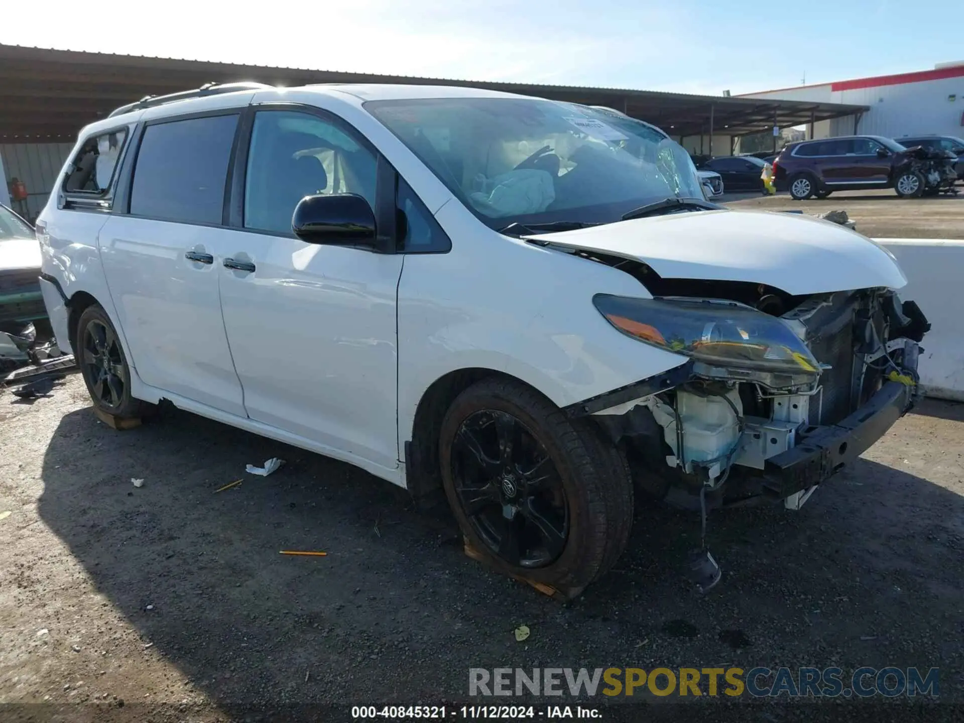 1 fotografías del automóvil dañado 5TDXZ3DC5LS054826 TOYOTA SIENNA 2020
