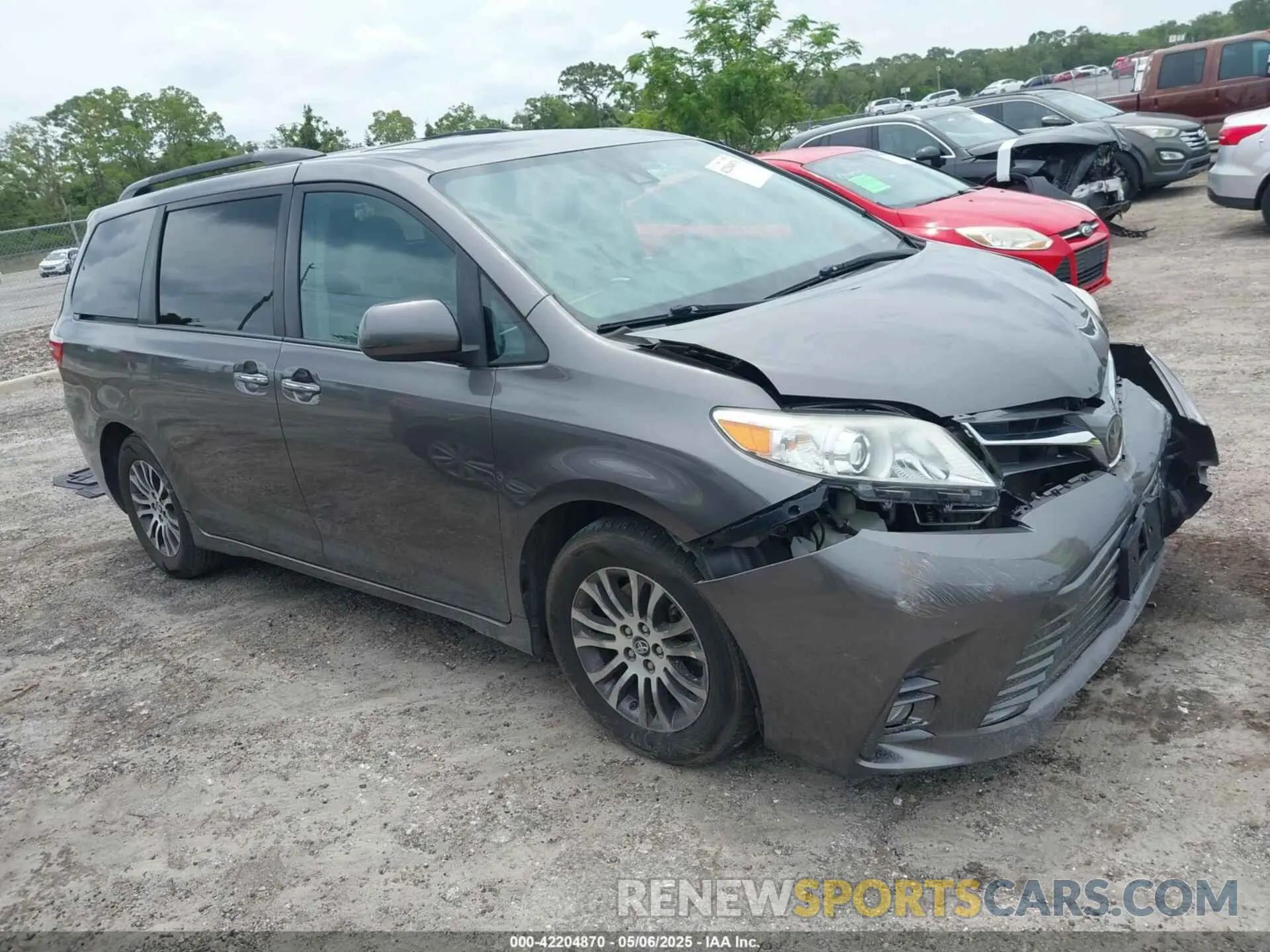 1 fotografías del automóvil dañado 5TDYZ3DC0LS024959 TOYOTA SIENNA 2020