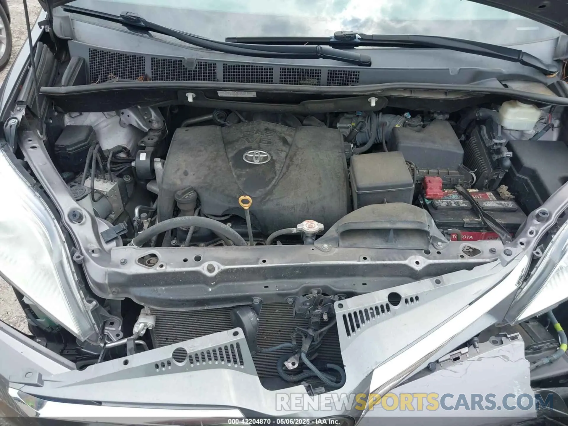 10 fotografías del automóvil dañado 5TDYZ3DC0LS024959 TOYOTA SIENNA 2020