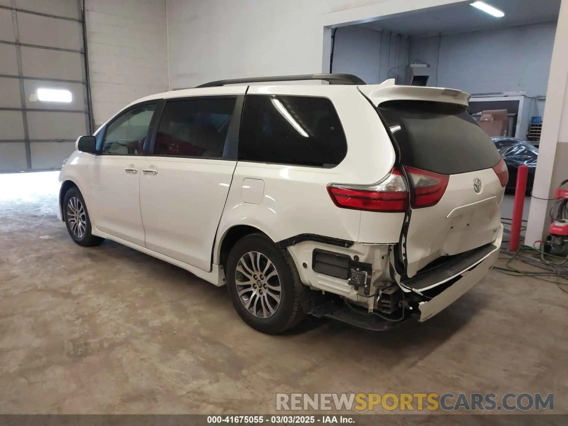3 fotografías del automóvil dañado 5TDYZ3DC0LS025013 TOYOTA SIENNA 2020