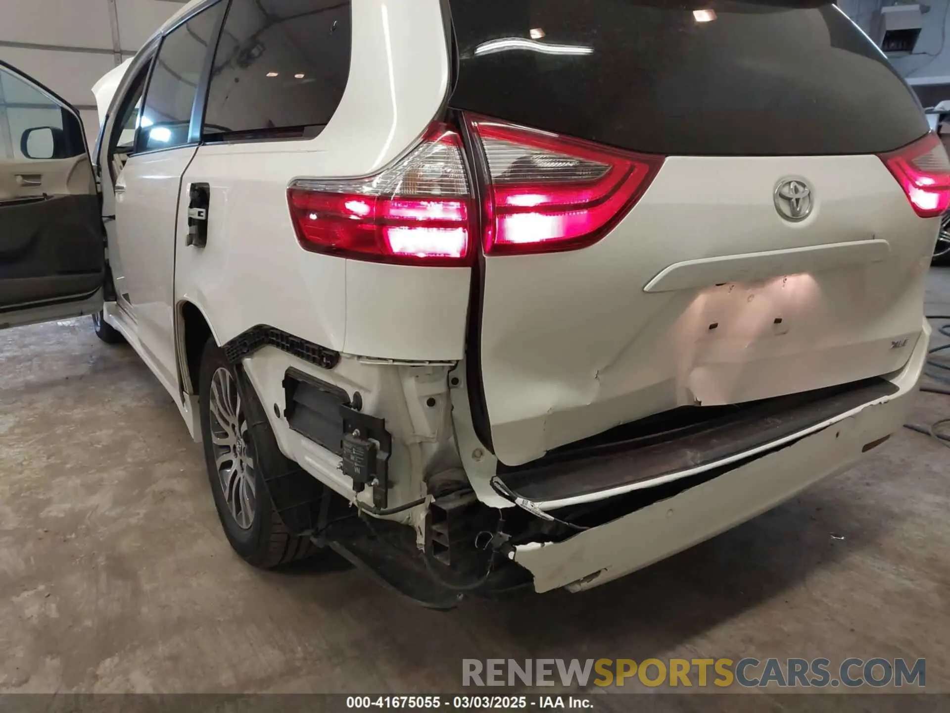 6 fotografías del automóvil dañado 5TDYZ3DC0LS025013 TOYOTA SIENNA 2020