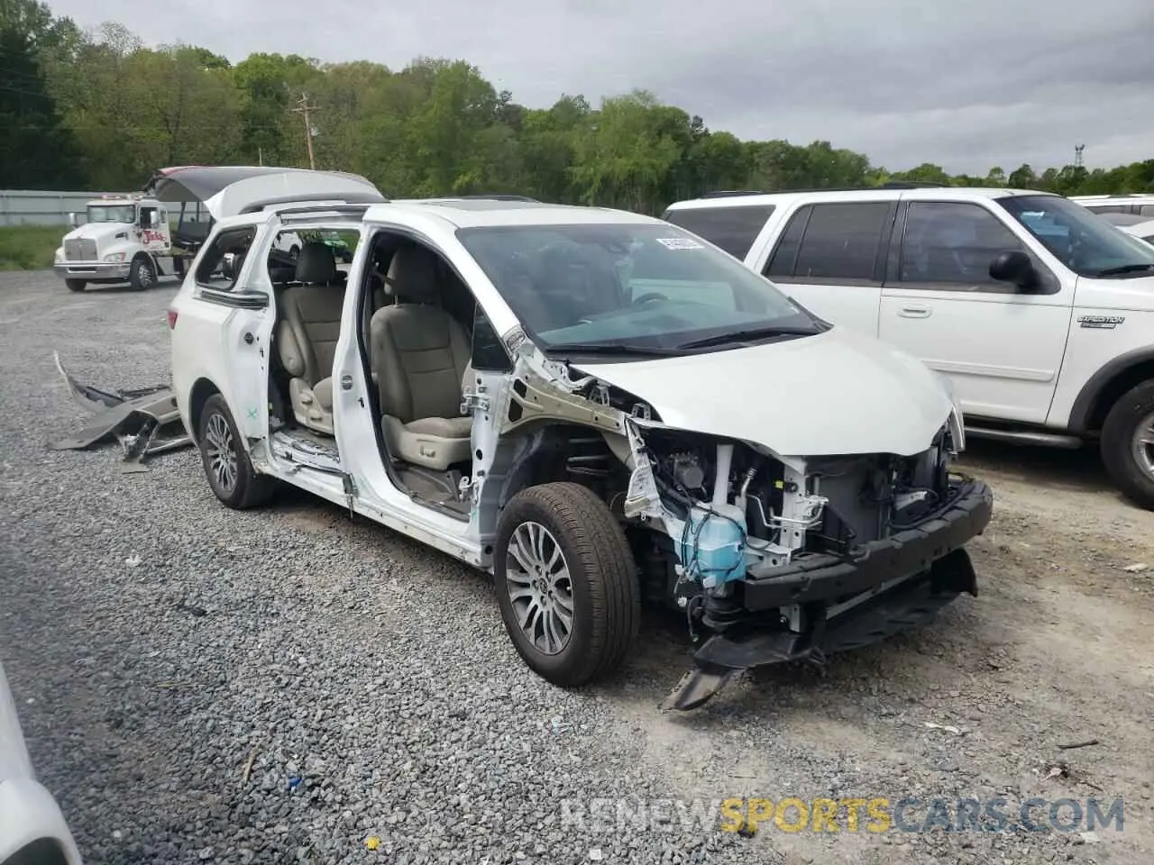 1 fotografías del automóvil dañado 5TDYZ3DC0LS084854 TOYOTA SIENNA 2020