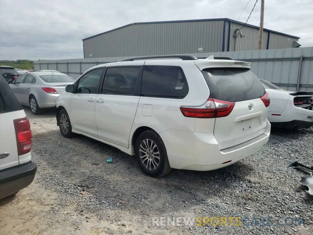 3 fotografías del automóvil dañado 5TDYZ3DC0LS084854 TOYOTA SIENNA 2020