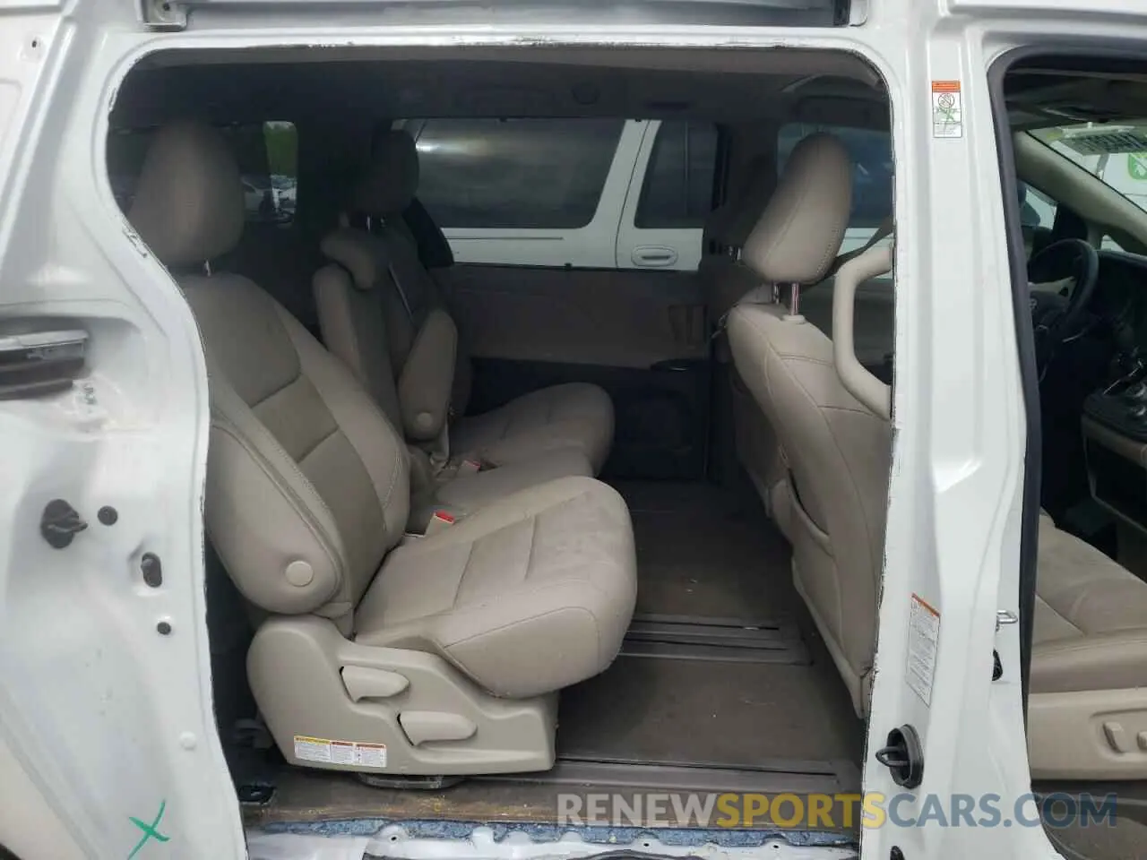 6 fotografías del automóvil dañado 5TDYZ3DC0LS084854 TOYOTA SIENNA 2020