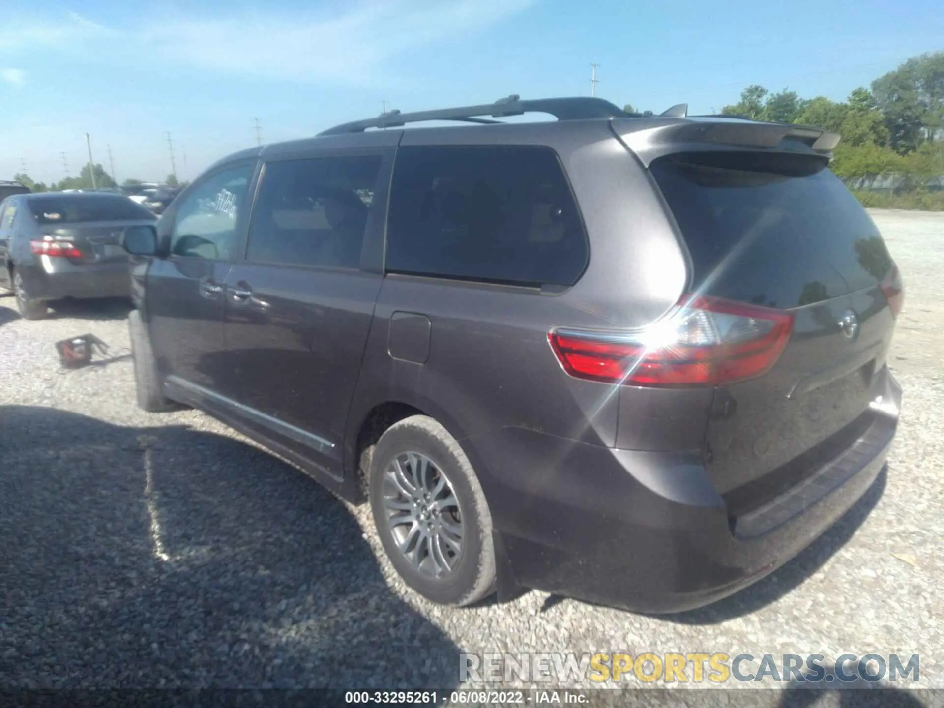 3 fotografías del automóvil dañado 5TDYZ3DC1LS045805 TOYOTA SIENNA 2020