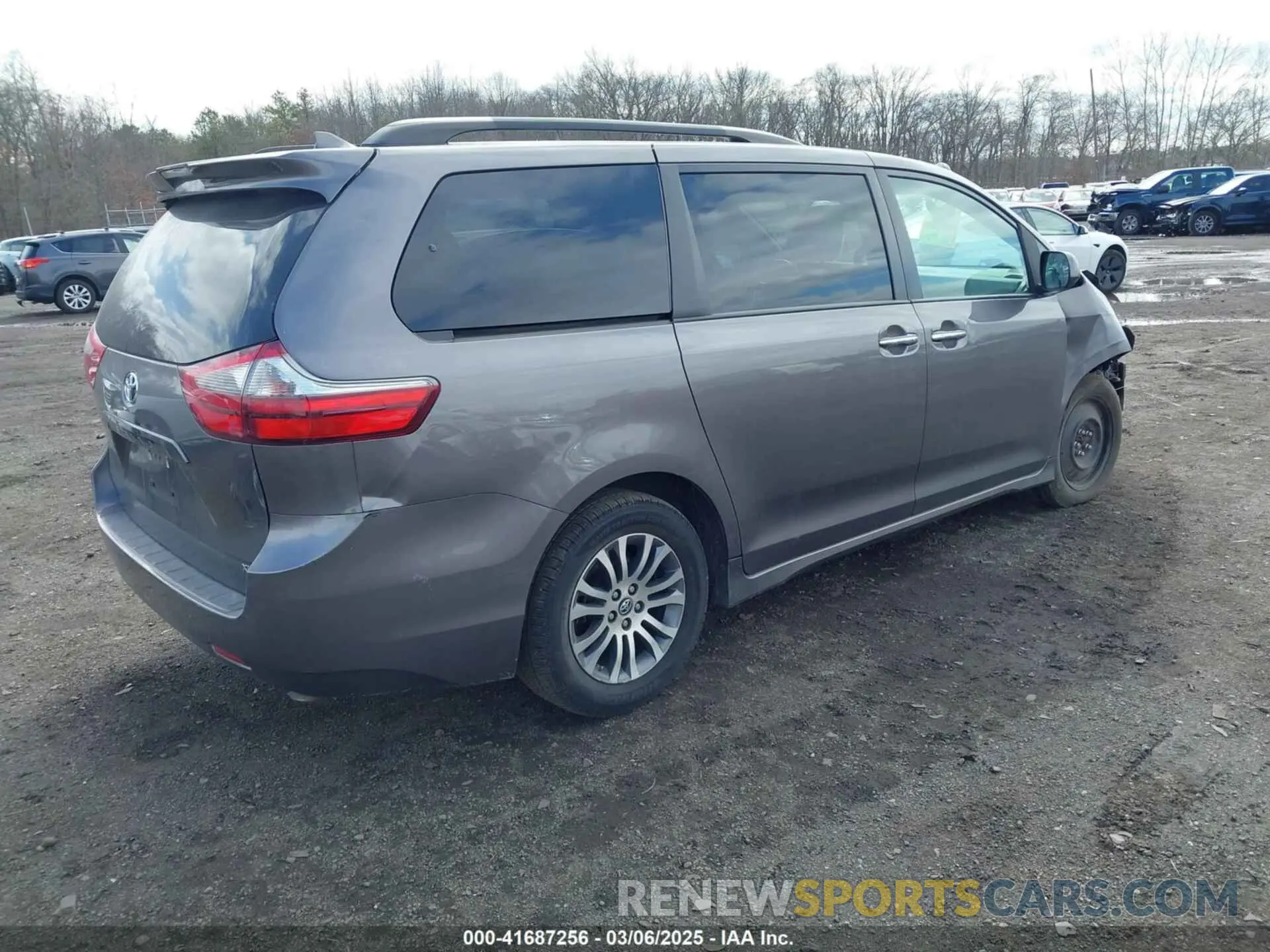 4 fotografías del automóvil dañado 5TDYZ3DC2LS048521 TOYOTA SIENNA 2020