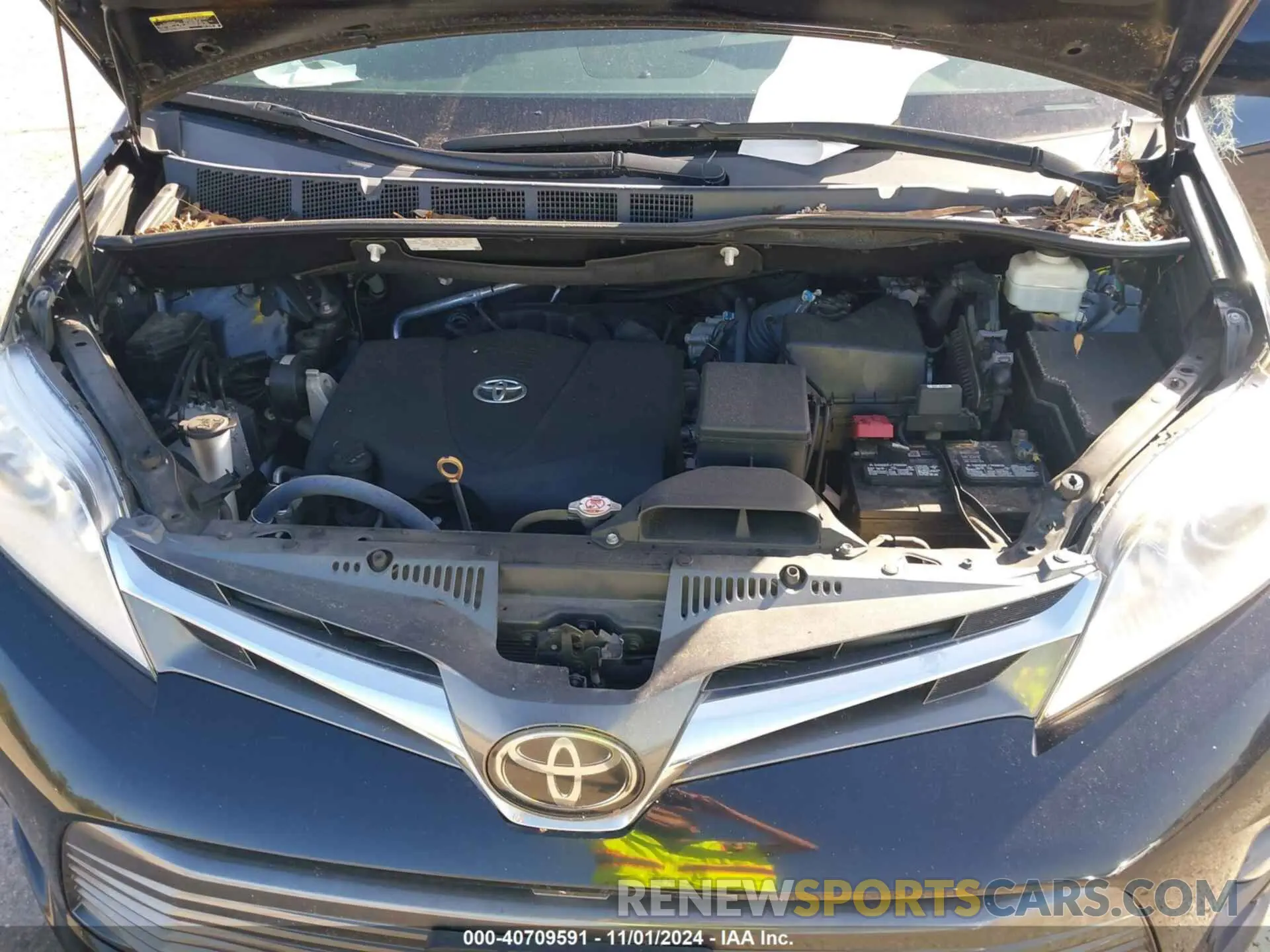 10 fotografías del automóvil dañado 5TDYZ3DC2LS064847 TOYOTA SIENNA 2020