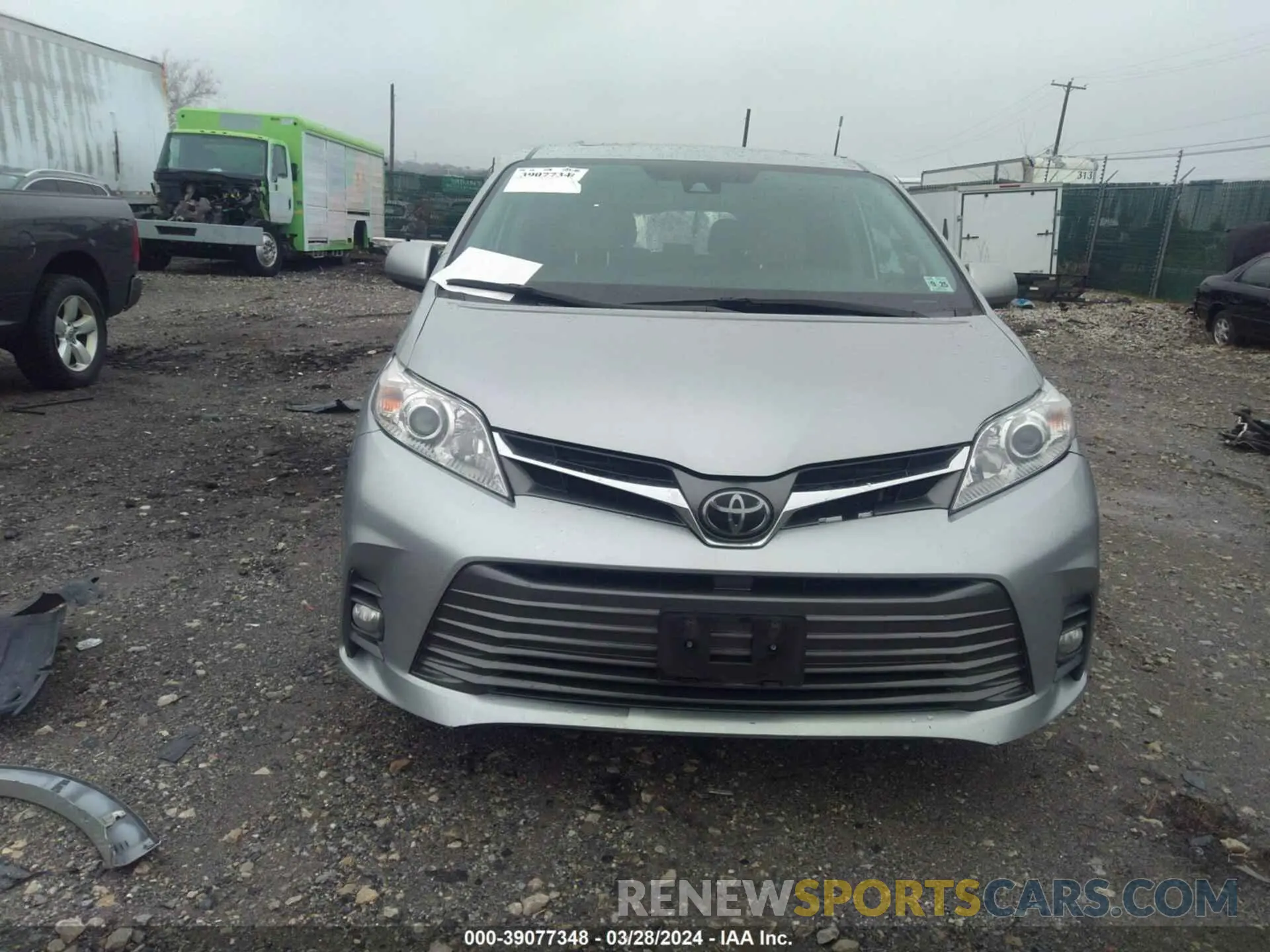 12 fotografías del automóvil dañado 5TDYZ3DC2LS073421 TOYOTA SIENNA 2020