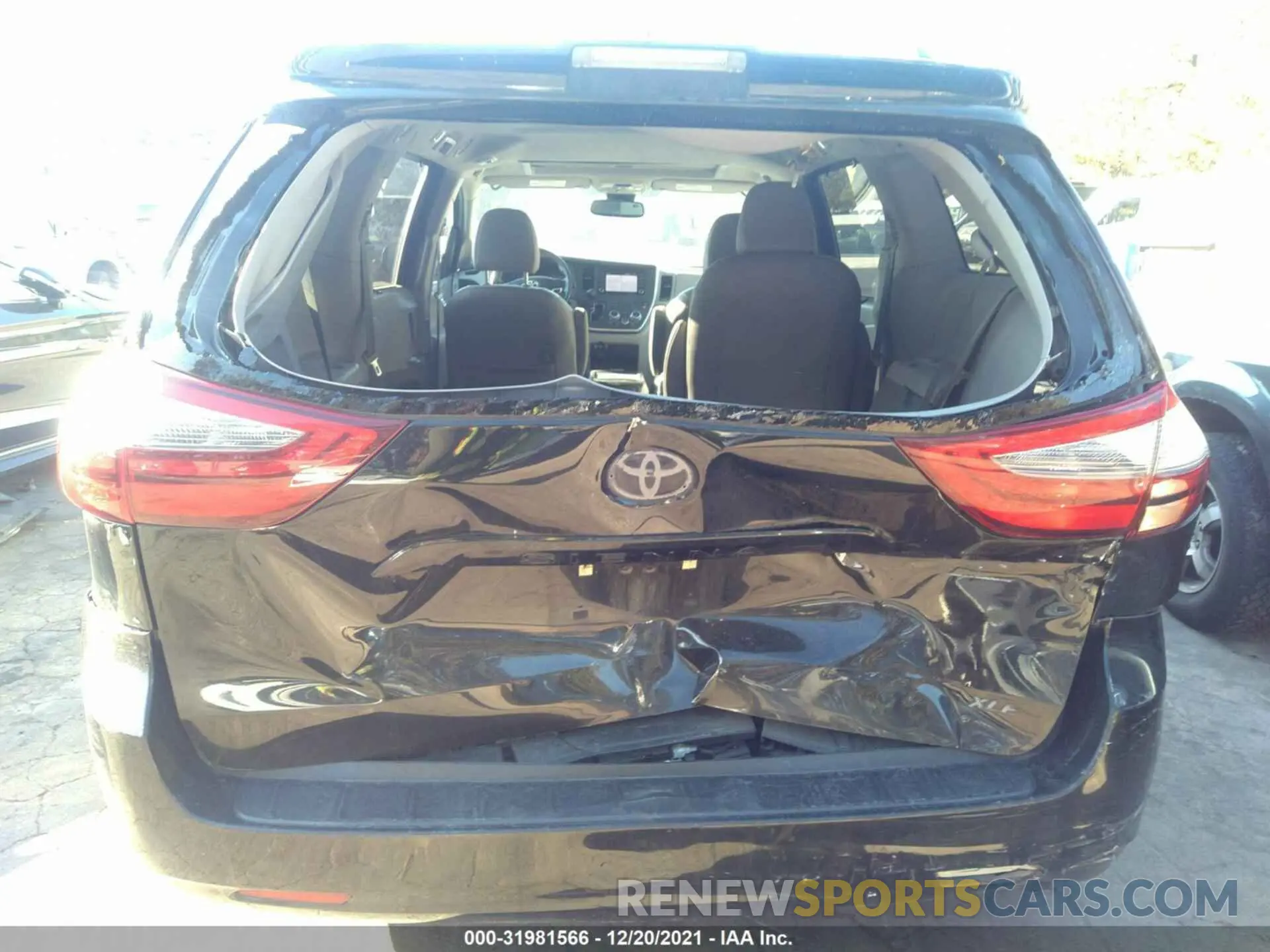 6 fotografías del automóvil dañado 5TDYZ3DC4LS032434 TOYOTA SIENNA 2020