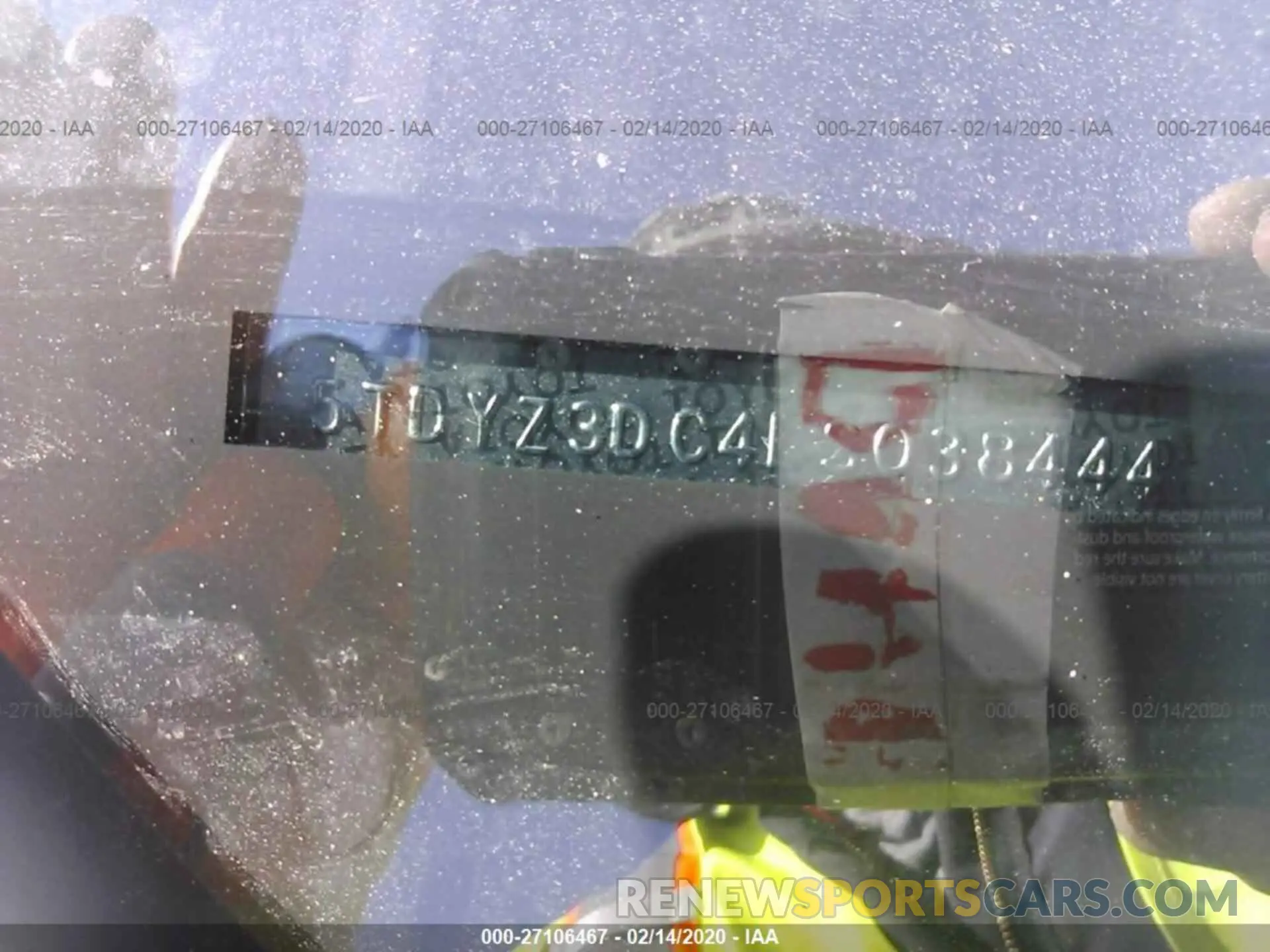 9 fotografías del automóvil dañado 5TDYZ3DC4LS038444 TOYOTA SIENNA 2020