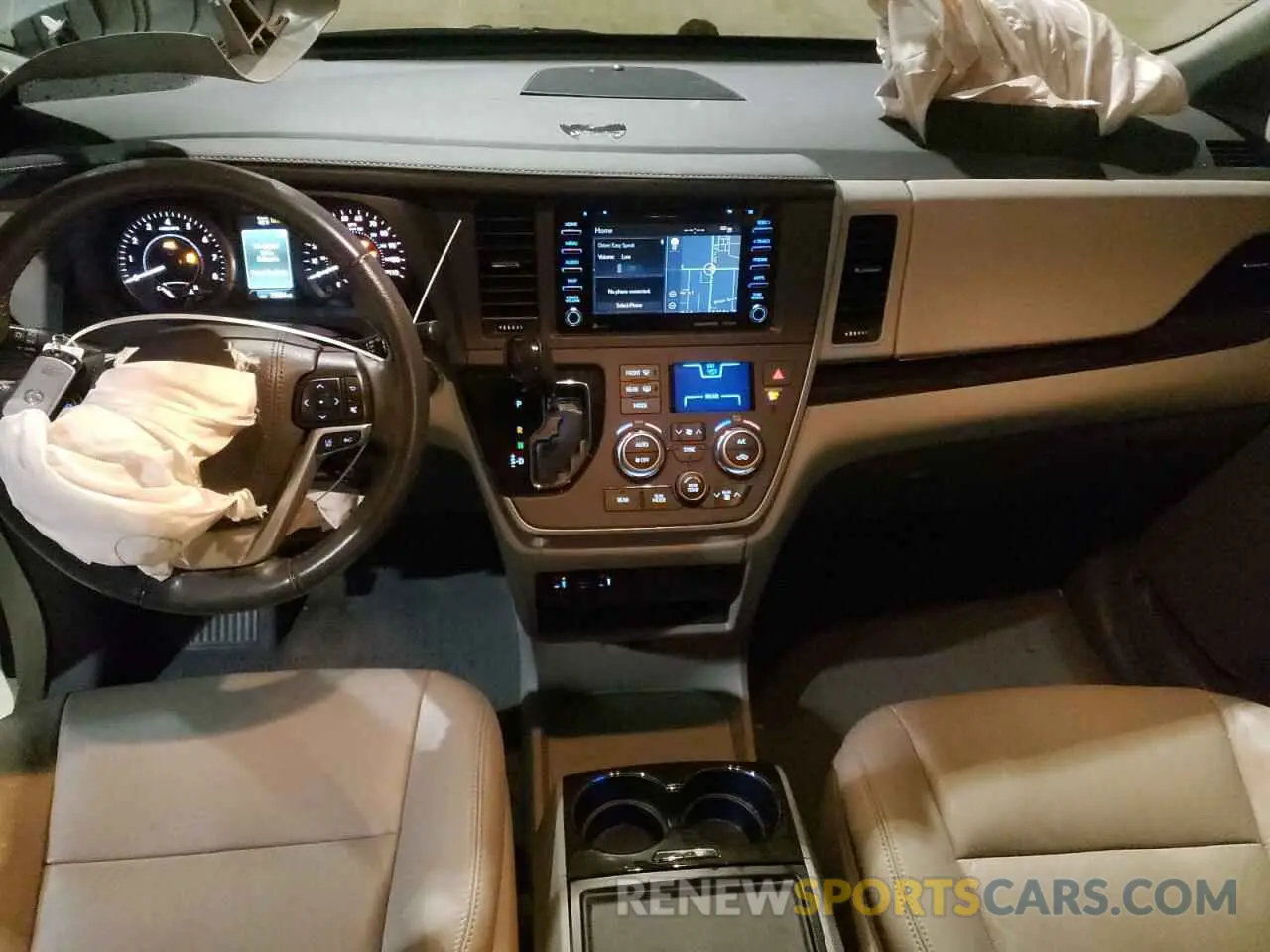 8 fotografías del automóvil dañado 5TDYZ3DC4LS041005 TOYOTA SIENNA 2020