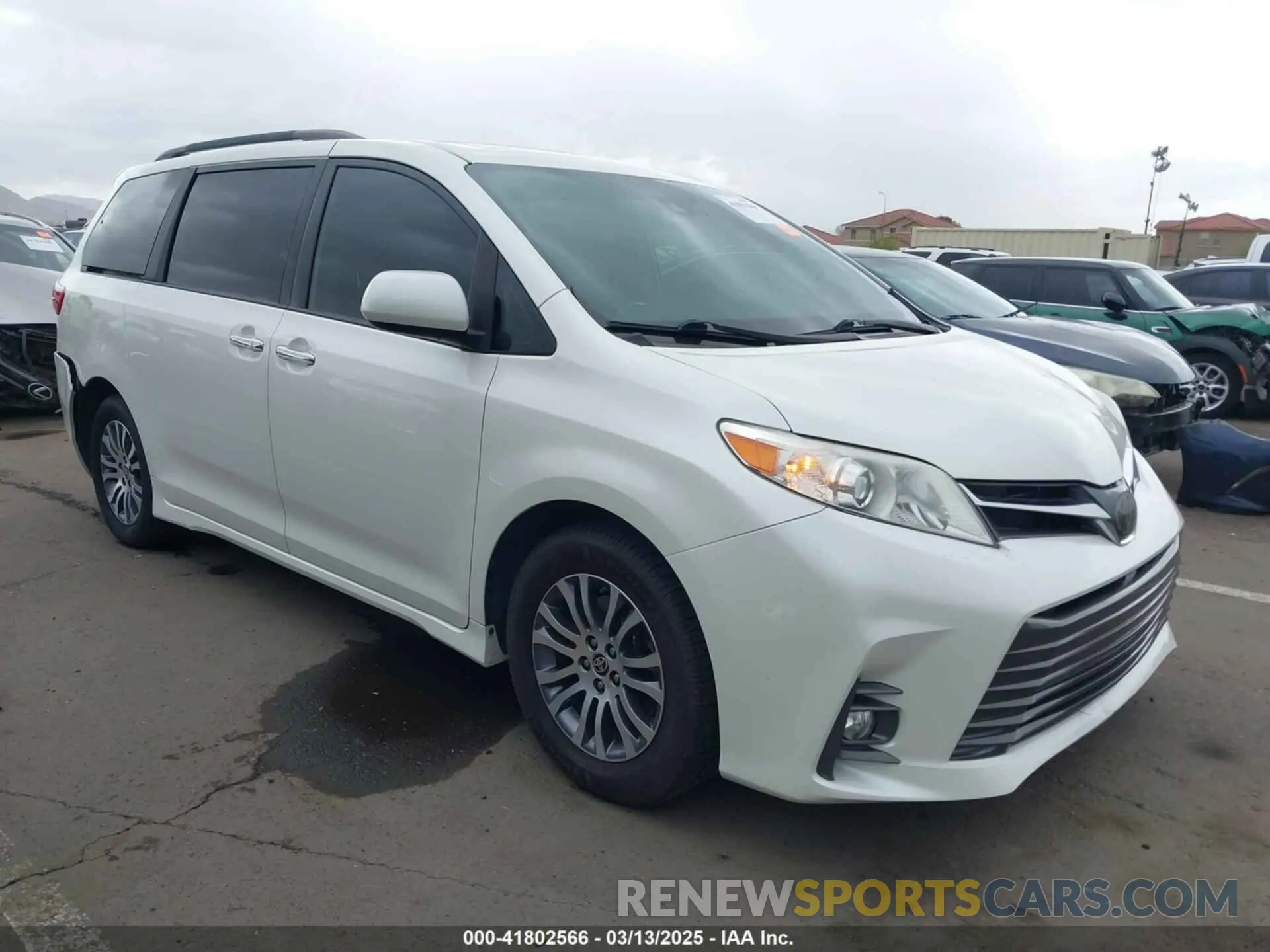1 fotografías del automóvil dañado 5TDYZ3DC4LS080497 TOYOTA SIENNA 2020