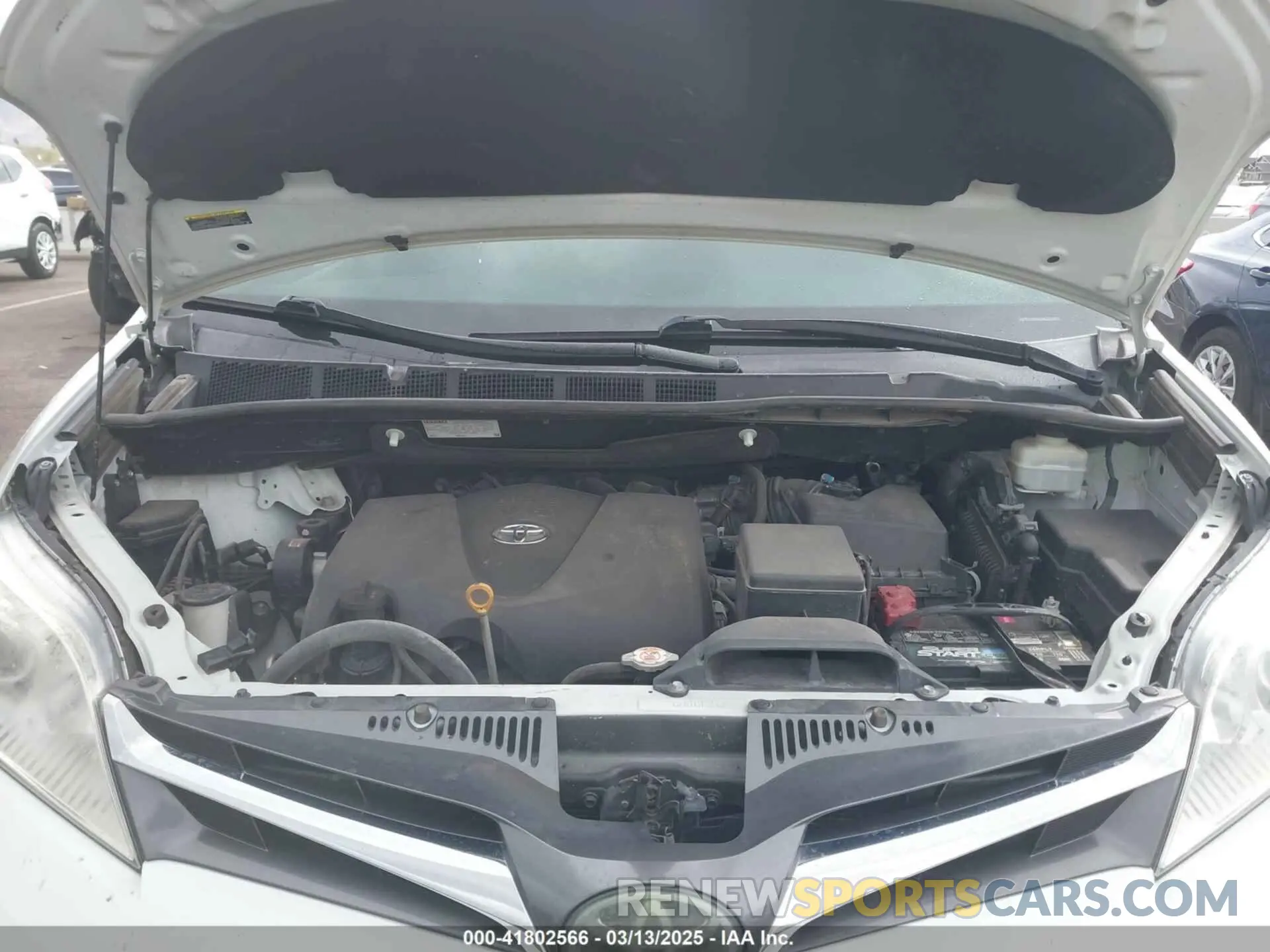 10 fotografías del automóvil dañado 5TDYZ3DC4LS080497 TOYOTA SIENNA 2020