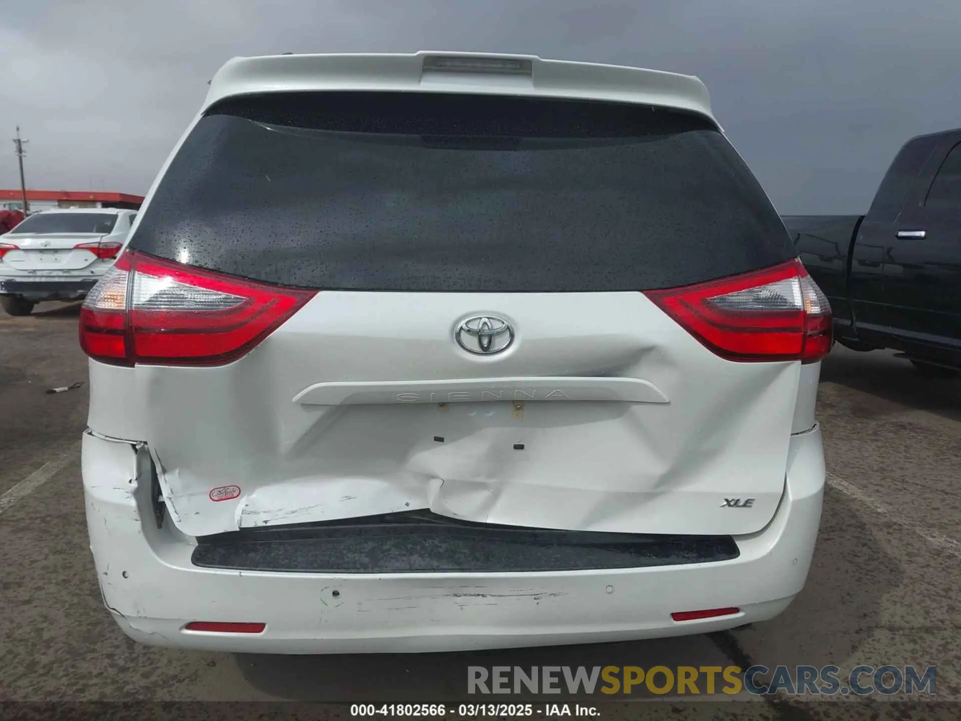 6 fotografías del automóvil dañado 5TDYZ3DC4LS080497 TOYOTA SIENNA 2020