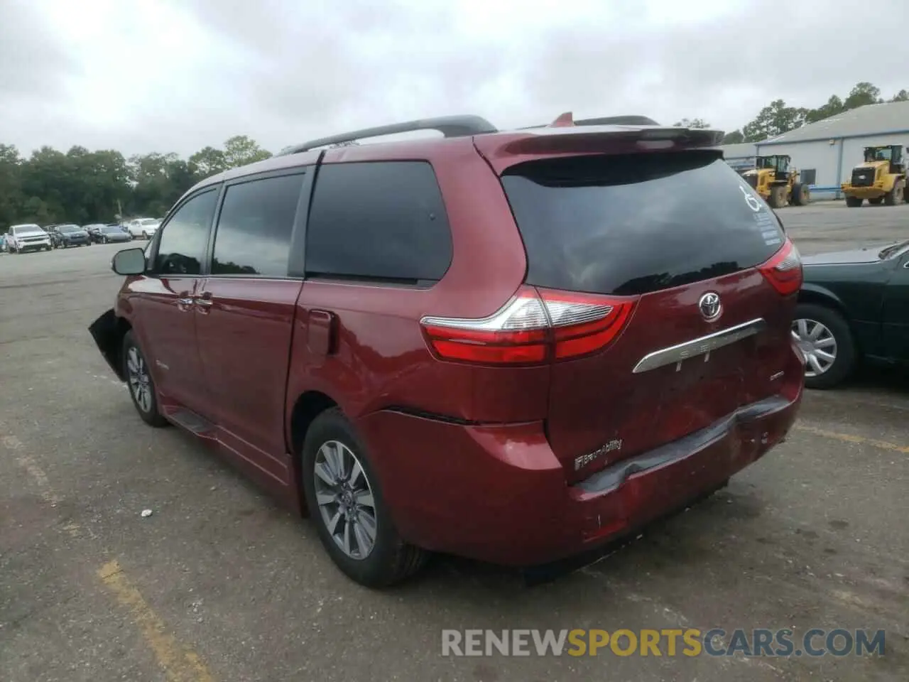 3 fotografías del automóvil dañado 5TDYZ3DC6LS066469 TOYOTA SIENNA 2020