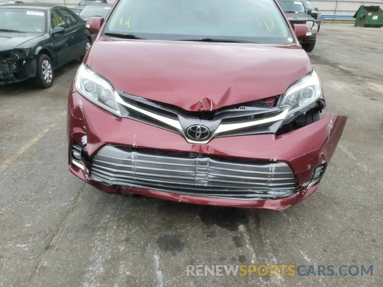 9 fotografías del automóvil dañado 5TDYZ3DC6LS066469 TOYOTA SIENNA 2020