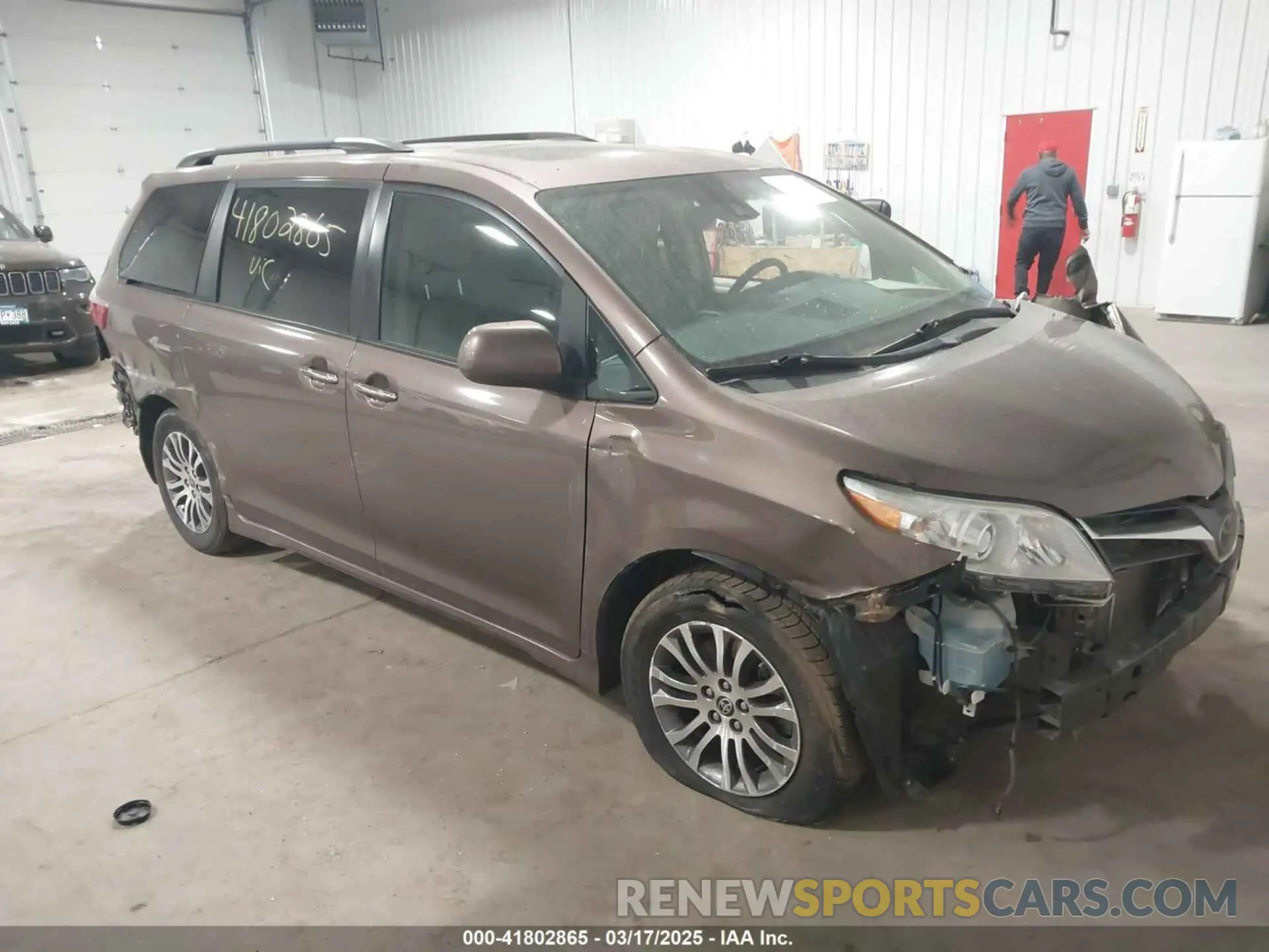 1 fotografías del automóvil dañado 5TDYZ3DC7LS066609 TOYOTA SIENNA 2020