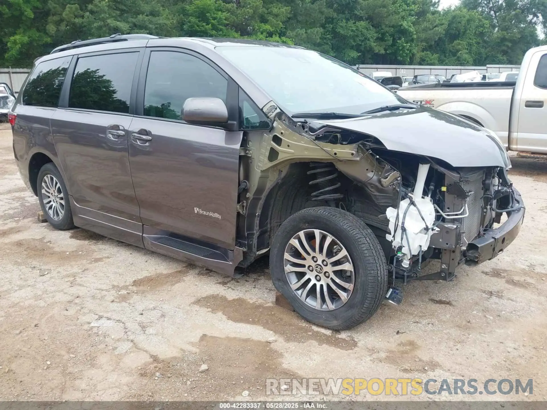 1 fotografías del automóvil dañado 5TDYZ3DC7LS078761 TOYOTA SIENNA 2020