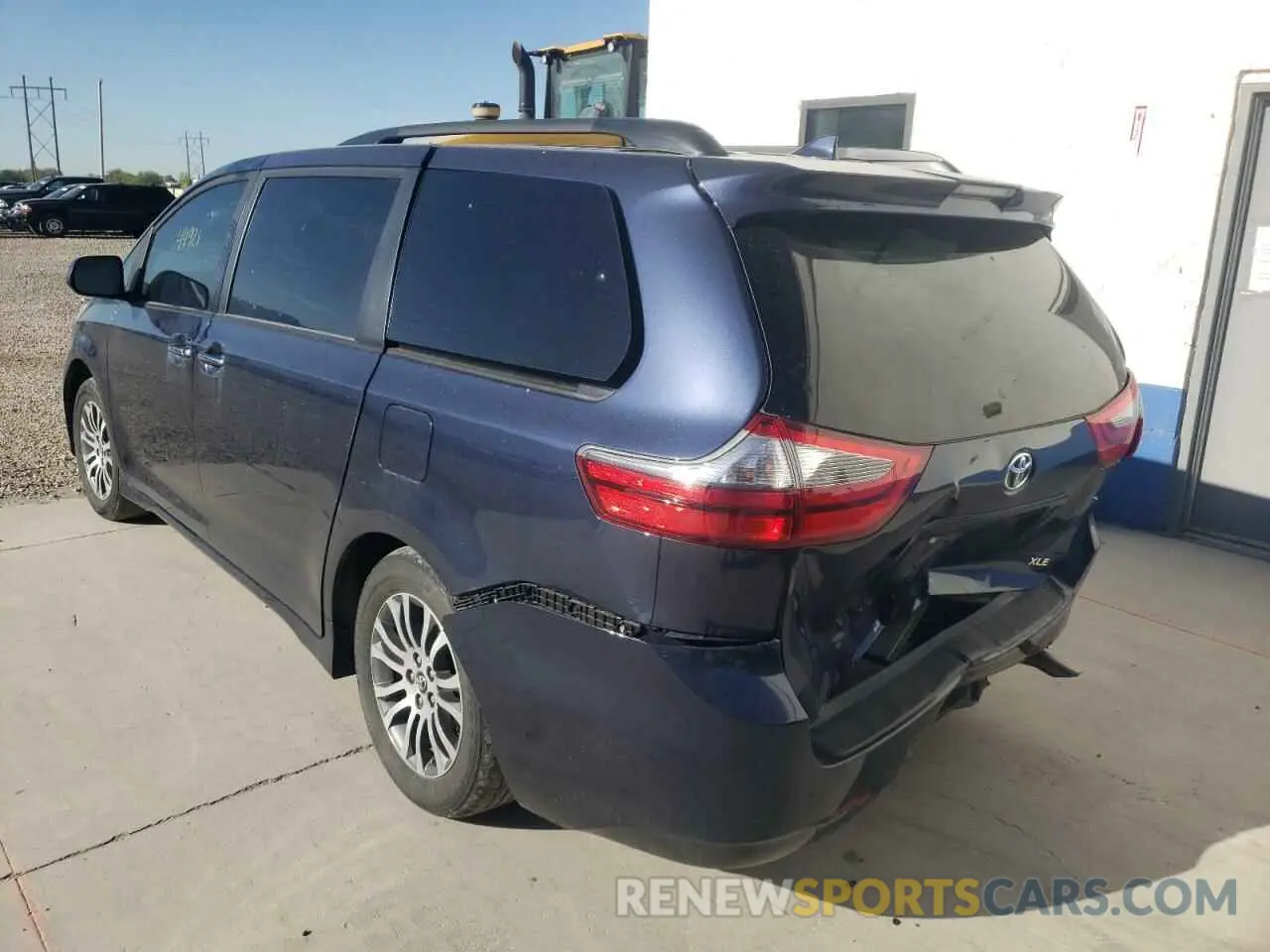 3 fotografías del automóvil dañado 5TDYZ3DC8LS029729 TOYOTA SIENNA 2020