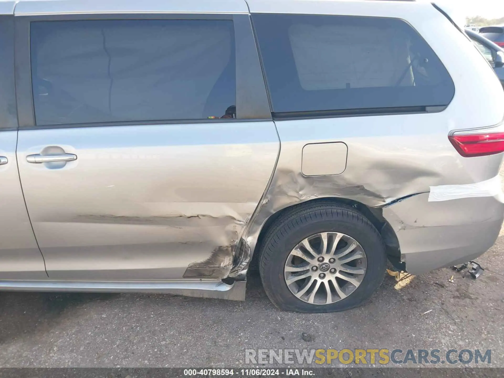 6 fotografías del automóvil dañado 5TDYZ3DC9LS026872 TOYOTA SIENNA 2020