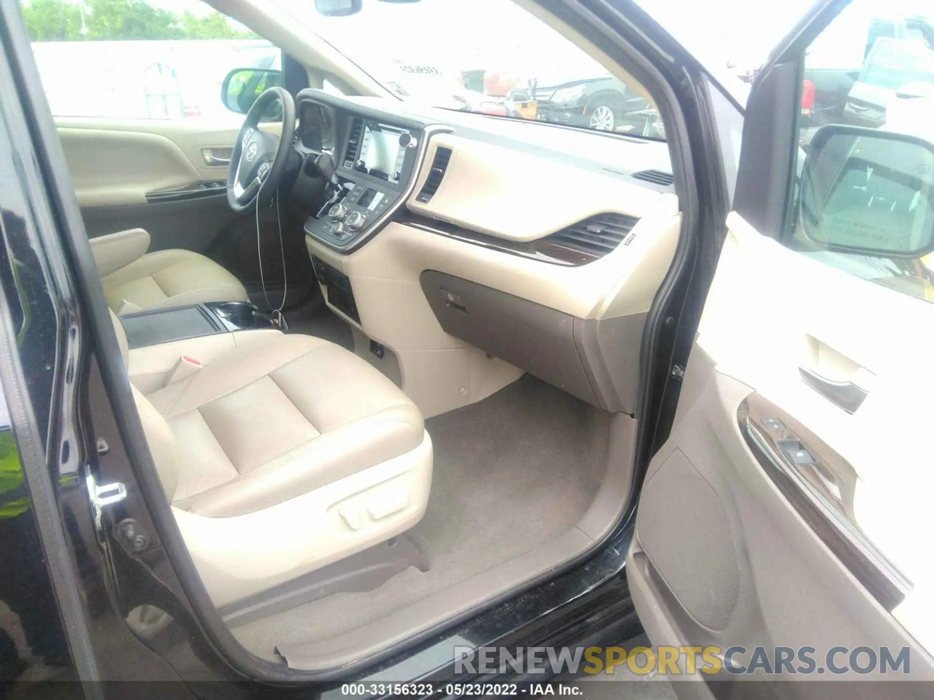 5 fotografías del automóvil dañado 5TDYZ3DCXLS063168 TOYOTA SIENNA 2020