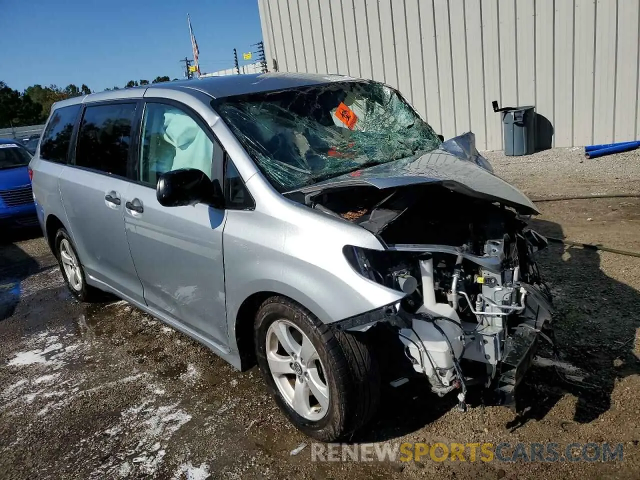 1 fotografías del automóvil dañado 5TDZZ3DC4LS050839 TOYOTA SIENNA 2020