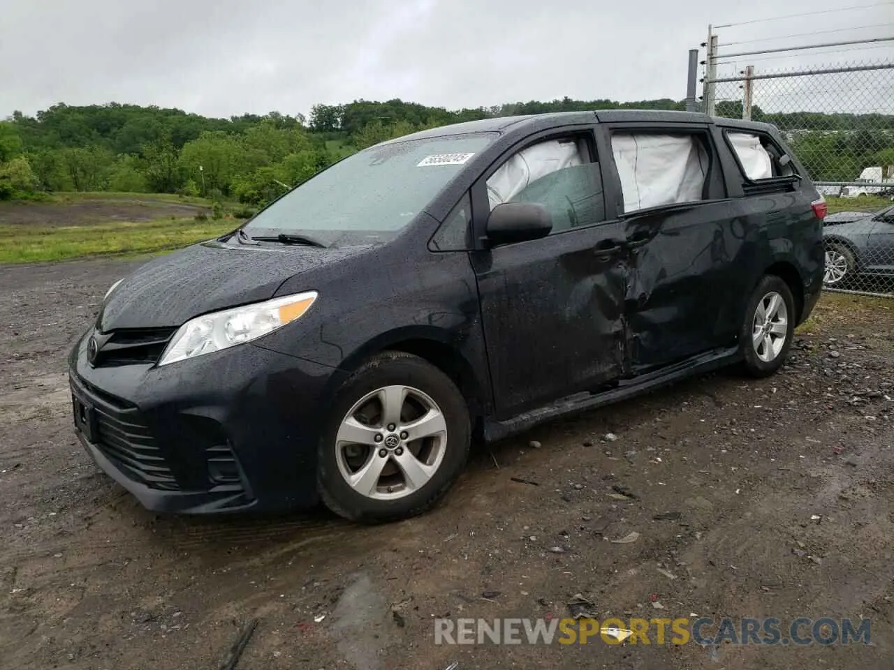 1 fotografías del automóvil dañado 5TDZZ3DC6LS080599 TOYOTA SIENNA 2020