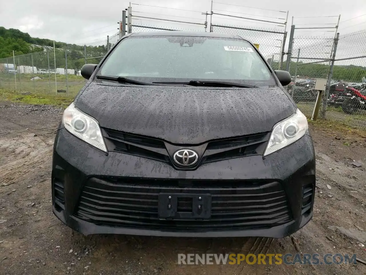 5 fotografías del automóvil dañado 5TDZZ3DC6LS080599 TOYOTA SIENNA 2020