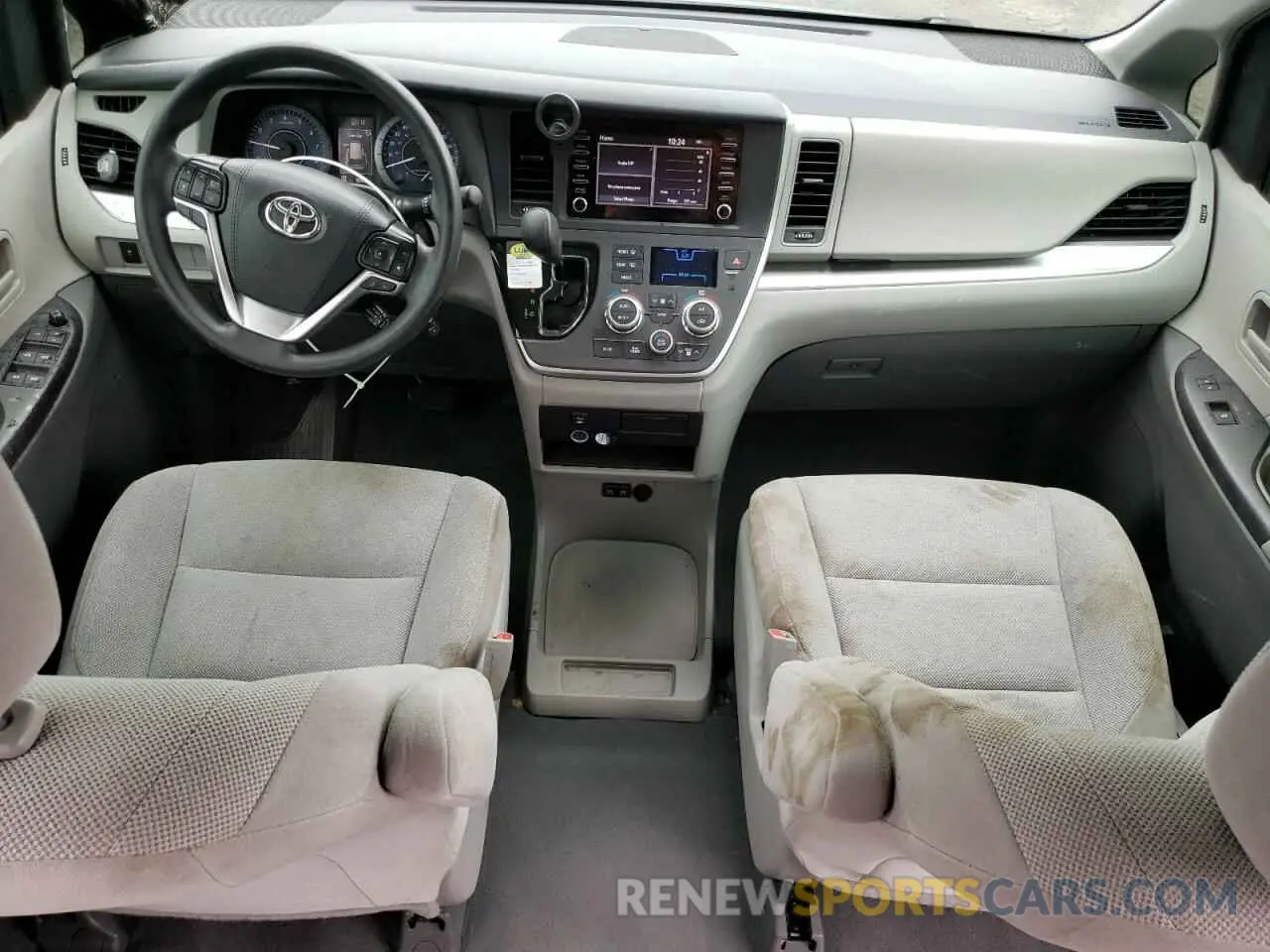 8 fotografías del automóvil dañado 5TDZZ3DC6LS080599 TOYOTA SIENNA 2020