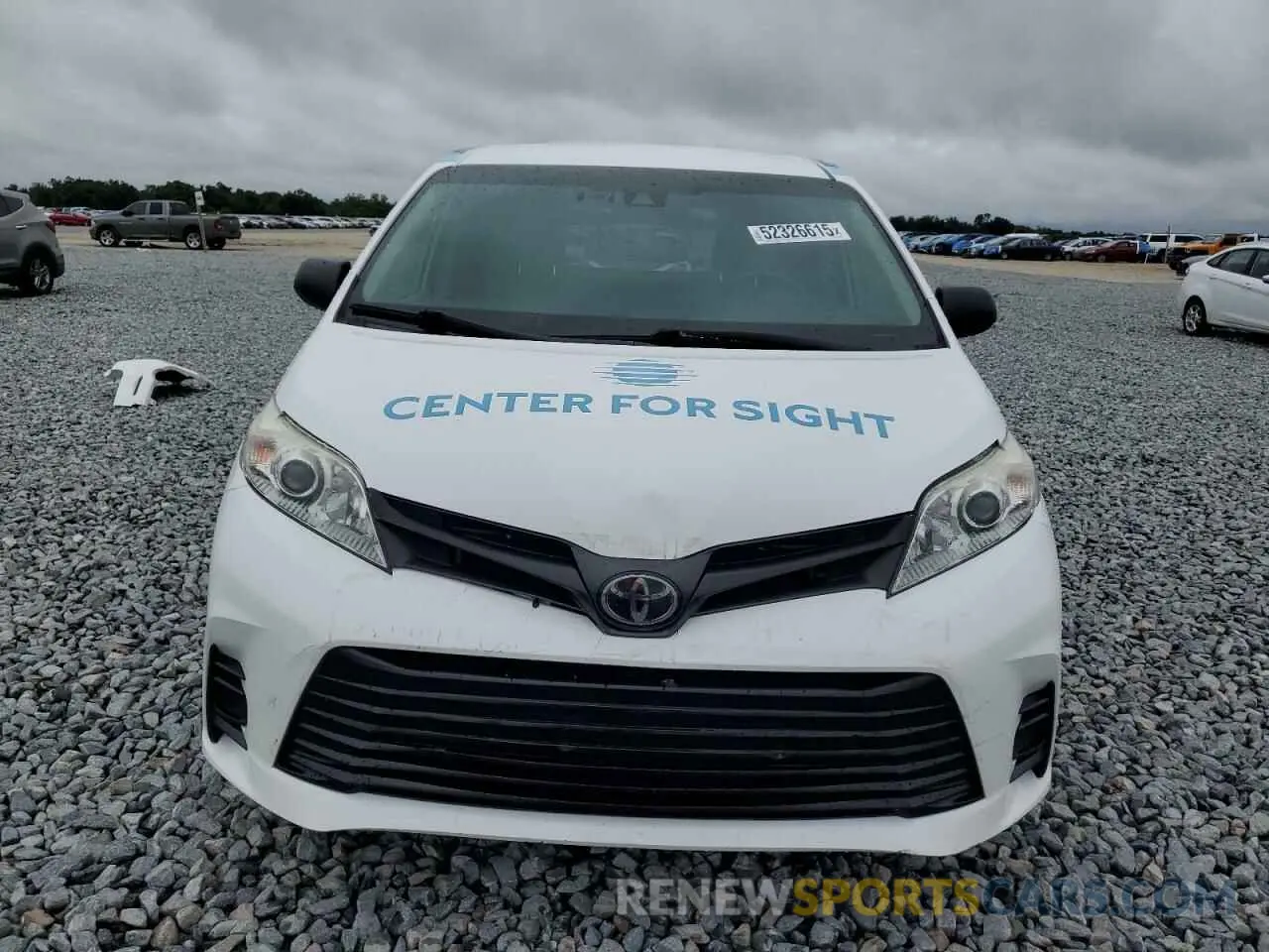 5 fotografías del automóvil dañado 5TDZZ3DC8LS061830 TOYOTA SIENNA 2020