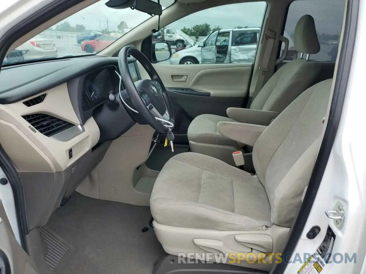 7 fotografías del automóvil dañado 5TDZZ3DC8LS061830 TOYOTA SIENNA 2020