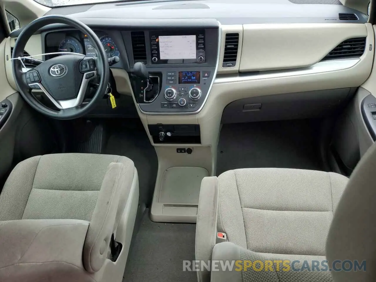 8 fotografías del automóvil dañado 5TDZZ3DC8LS061830 TOYOTA SIENNA 2020