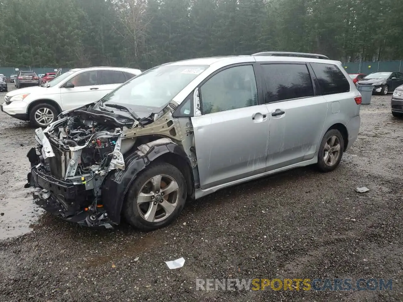 1 fotografías del automóvil dañado 5TDZZ3DC9LS024866 TOYOTA SIENNA 2020