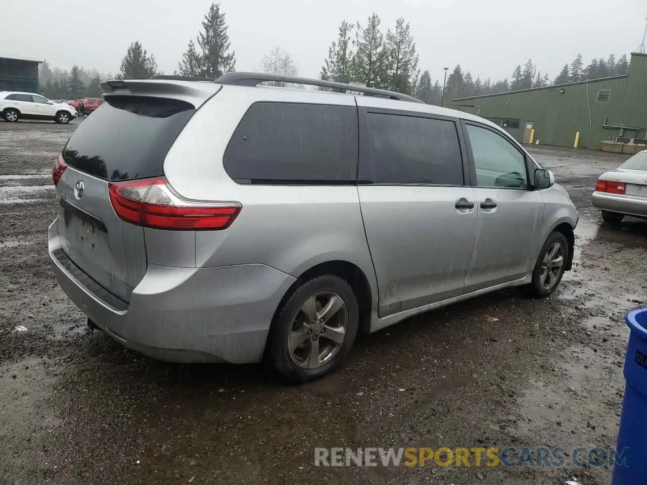 3 fotografías del automóvil dañado 5TDZZ3DC9LS024866 TOYOTA SIENNA 2020
