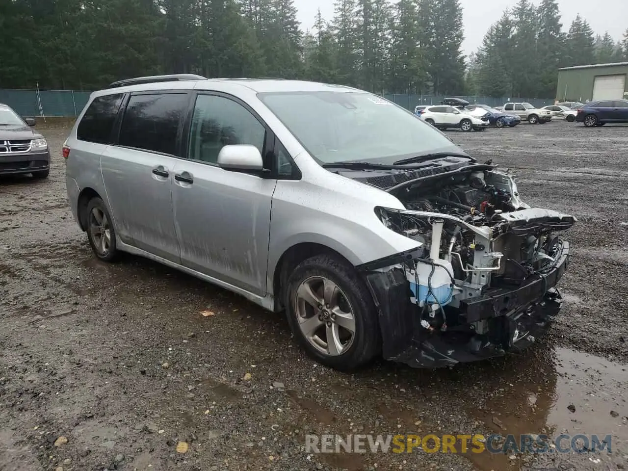 4 fotografías del automóvil dañado 5TDZZ3DC9LS024866 TOYOTA SIENNA 2020