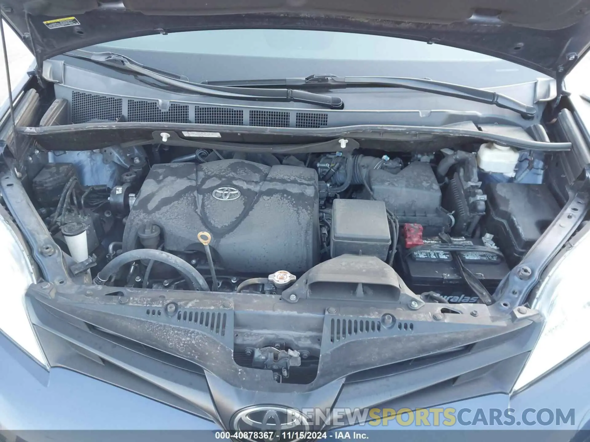 10 fotografías del automóvil dañado 5TDZZ3DC9LS047001 TOYOTA SIENNA 2020