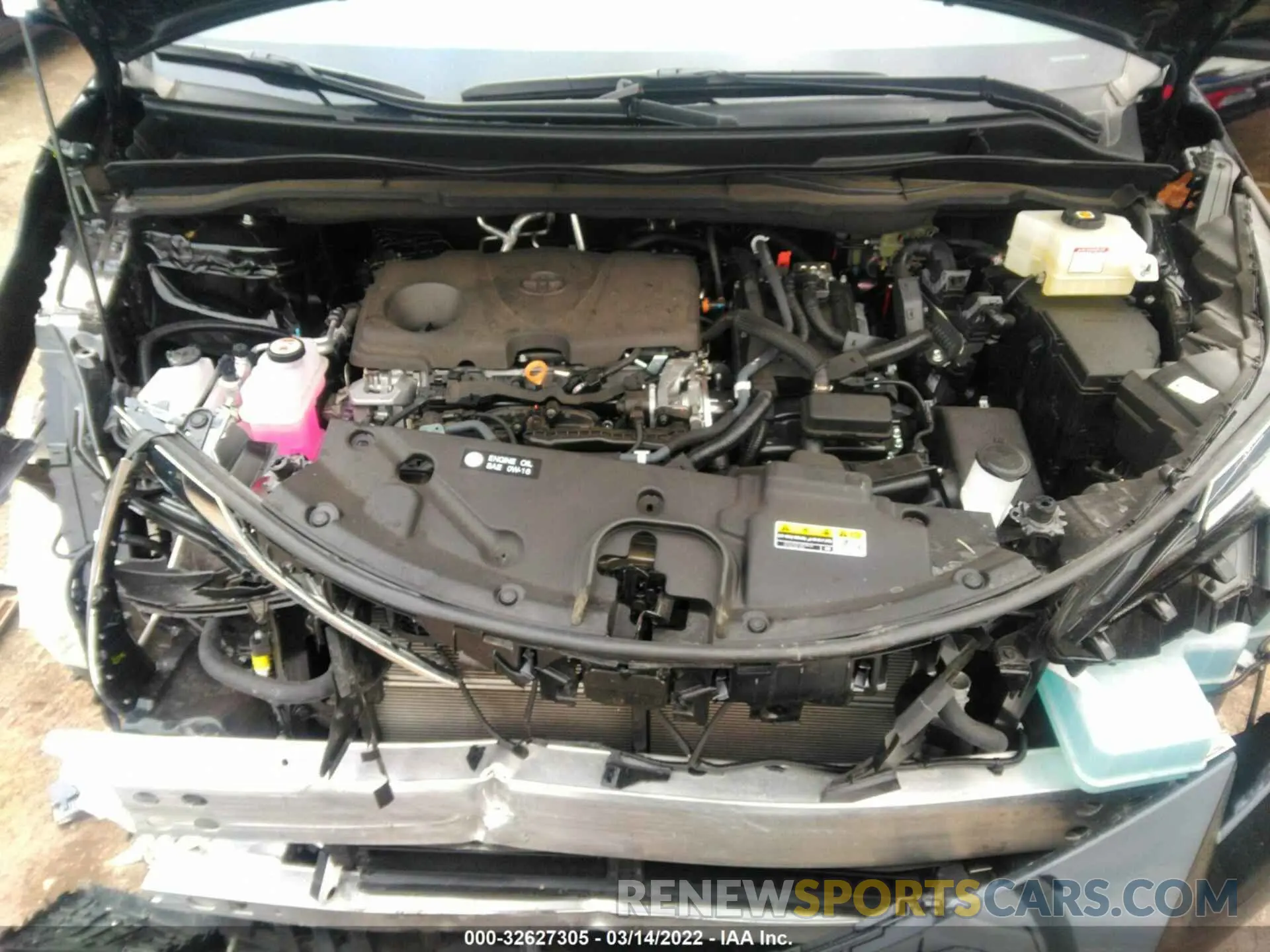 10 fotografías del automóvil dañado 5TDBRKEC7MS068313 TOYOTA SIENNA 2021
