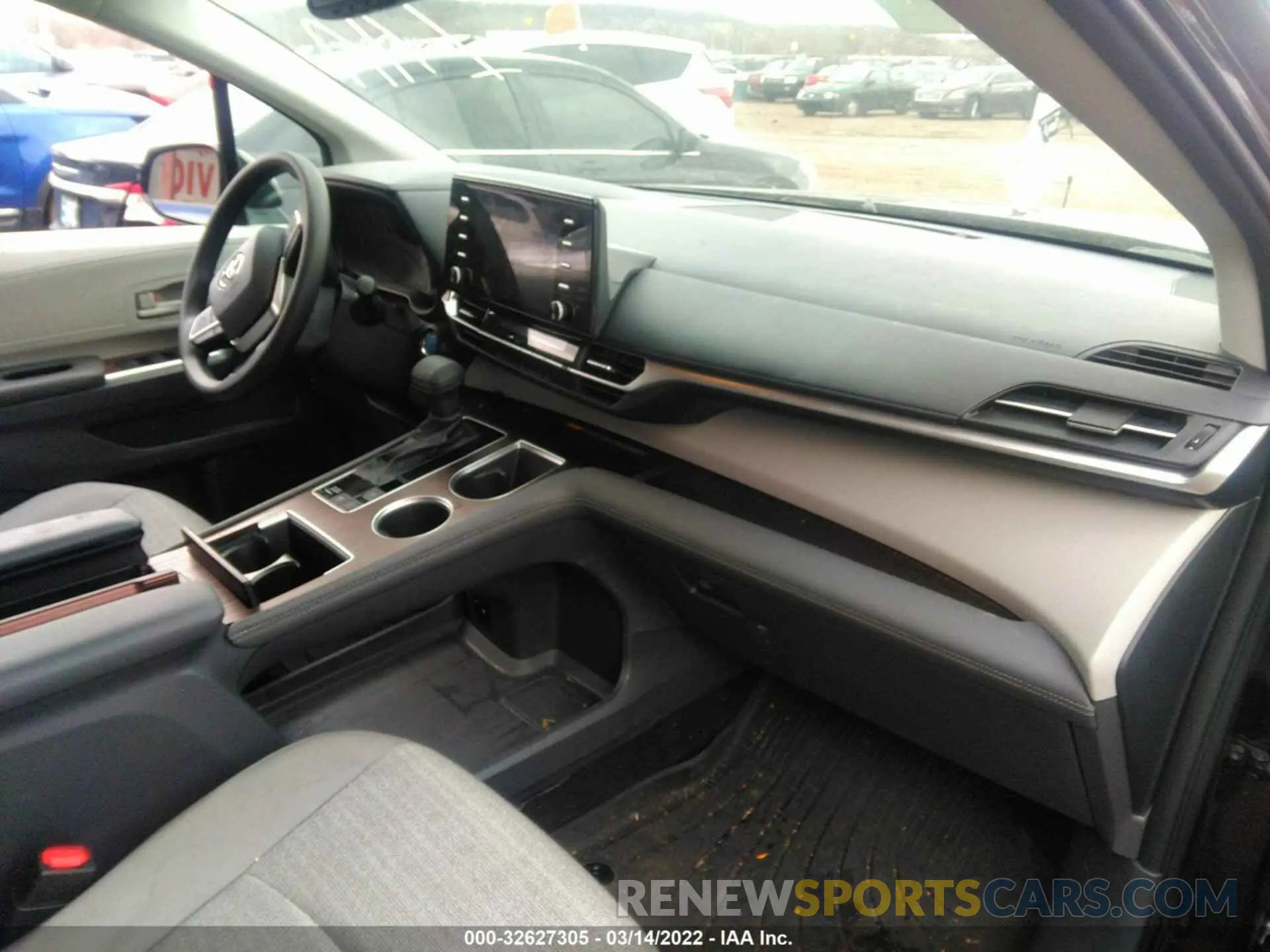 5 fotografías del automóvil dañado 5TDBRKEC7MS068313 TOYOTA SIENNA 2021