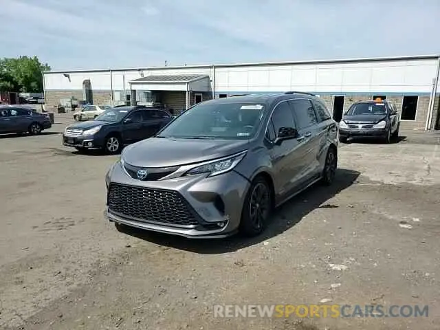 14 fotografías del automóvil dañado 5TDDRKEC0MS023190 TOYOTA SIENNA 2021
