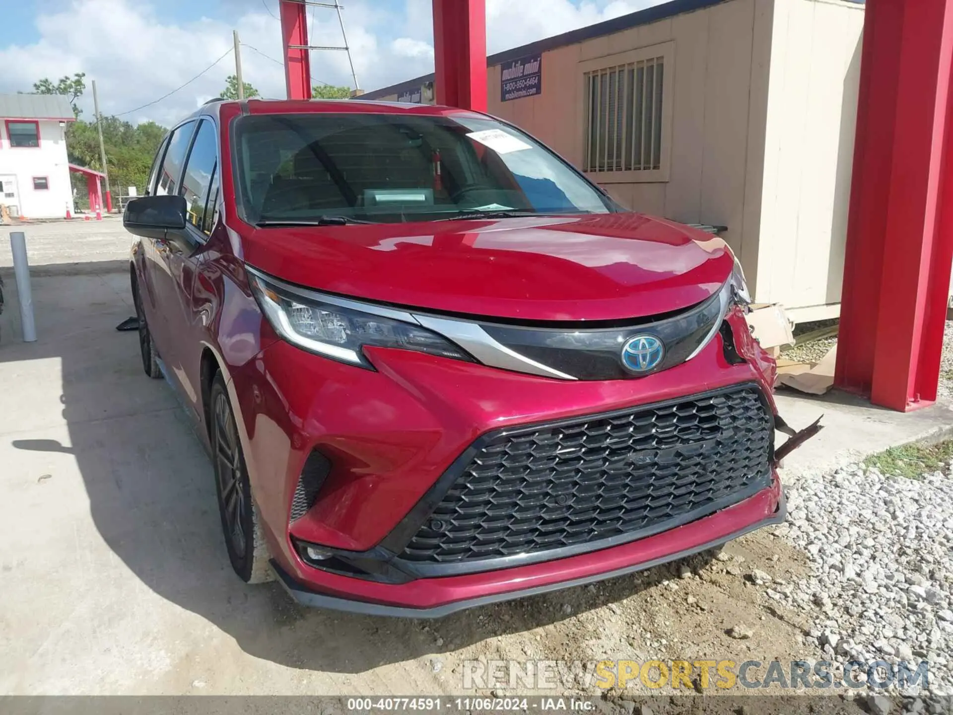 1 fotografías del automóvil dañado 5TDDRKEC0MS043195 TOYOTA SIENNA 2021