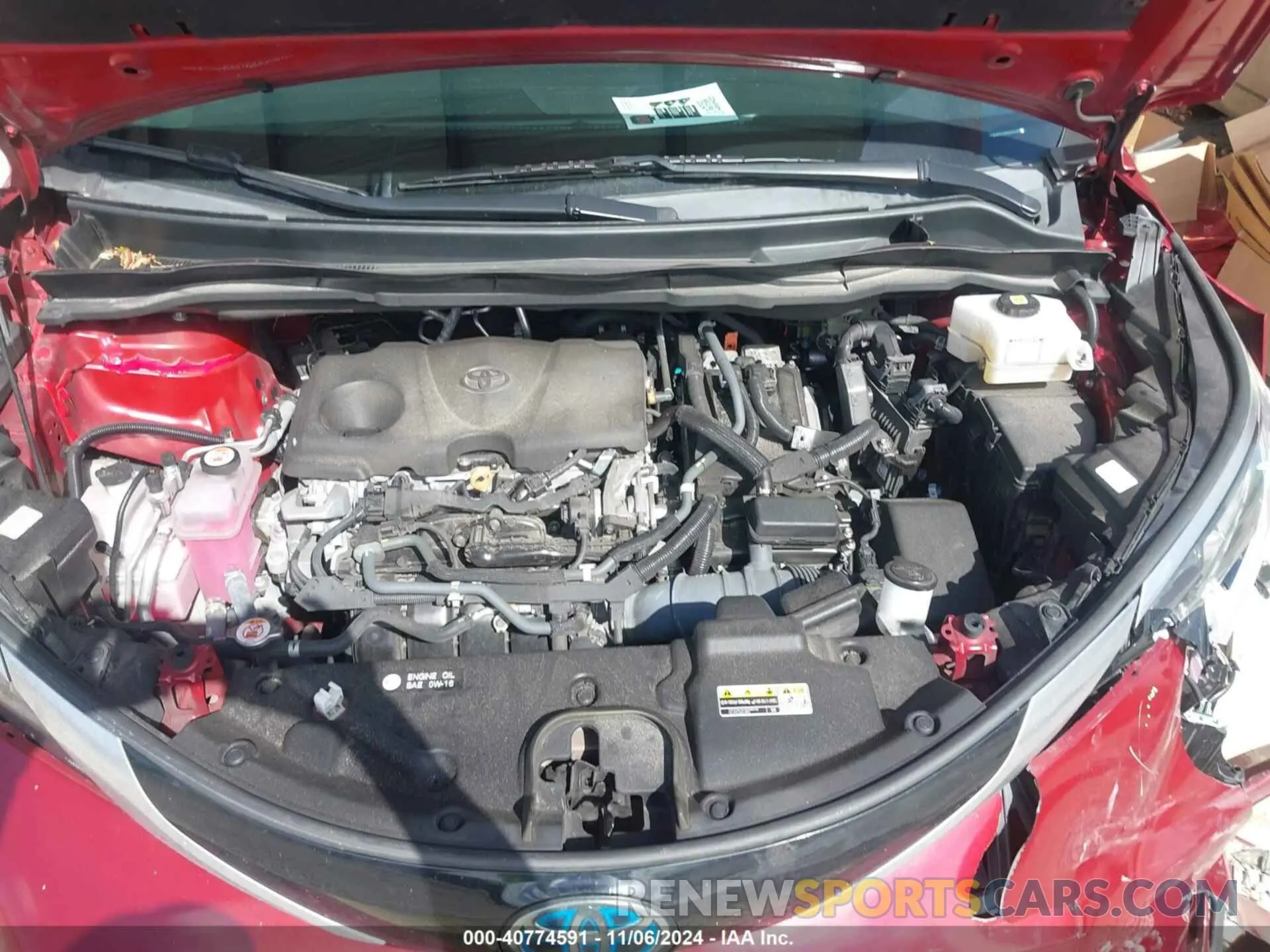 10 fotografías del automóvil dañado 5TDDRKEC0MS043195 TOYOTA SIENNA 2021