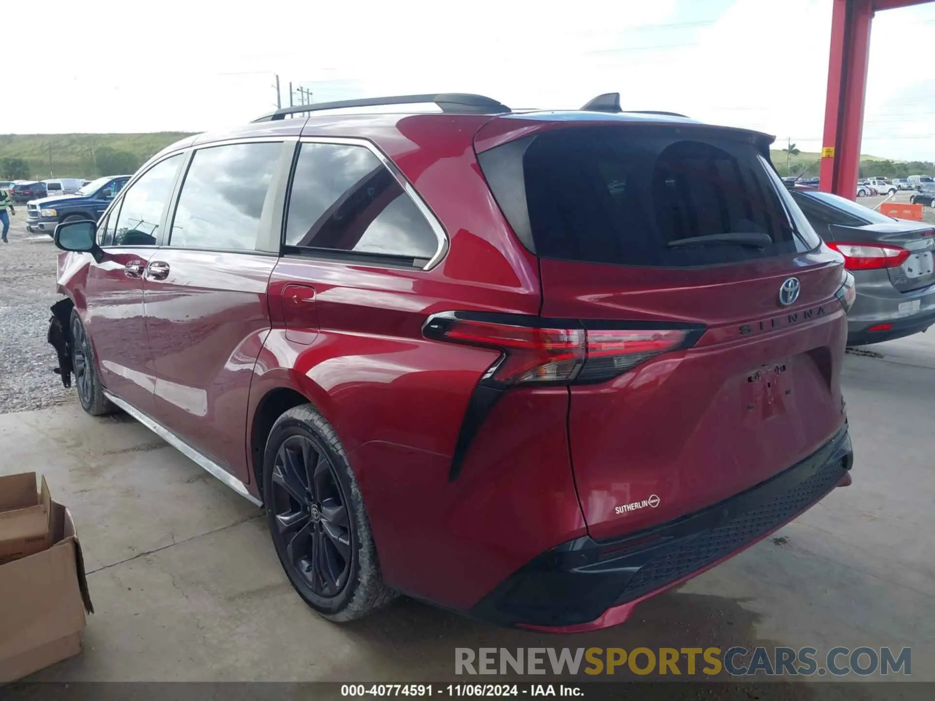 14 fotografías del automóvil dañado 5TDDRKEC0MS043195 TOYOTA SIENNA 2021