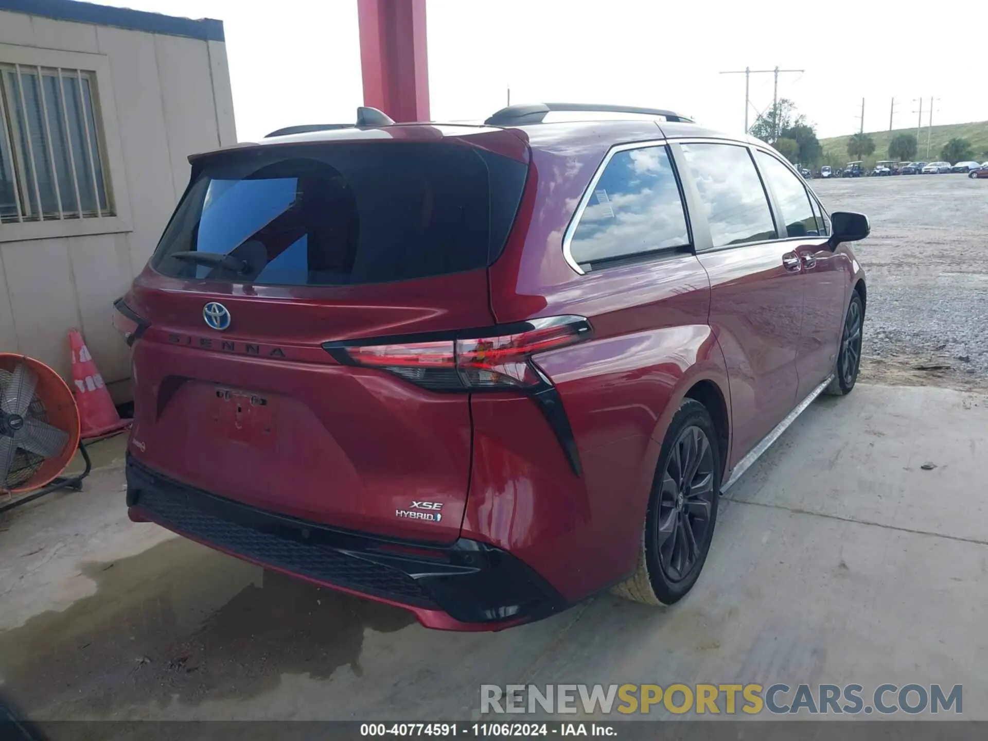 4 fotografías del automóvil dañado 5TDDRKEC0MS043195 TOYOTA SIENNA 2021