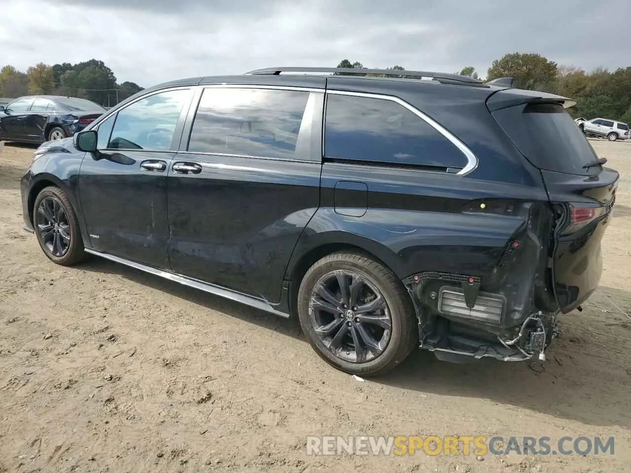 2 fotografías del automóvil dañado 5TDDRKEC3MS033230 TOYOTA SIENNA 2021