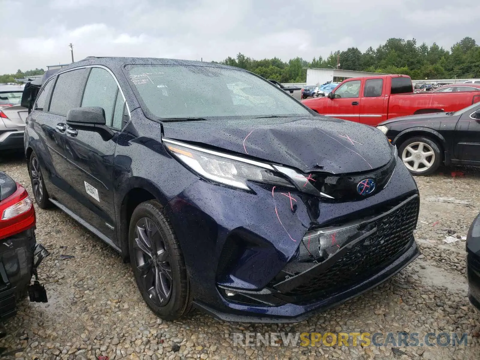 1 fotografías del automóvil dañado 5TDDRKEC7MS035076 TOYOTA SIENNA 2021