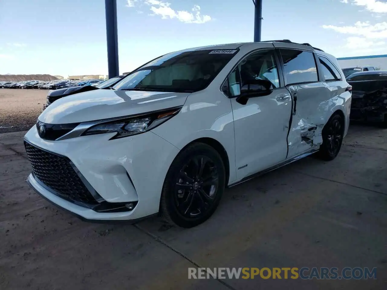1 fotografías del automóvil dañado 5TDDRKEC9MS009448 TOYOTA SIENNA 2021