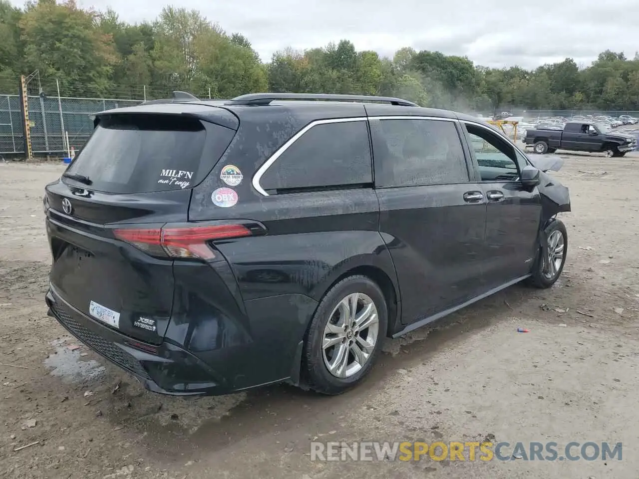 3 fotografías del automóvil dañado 5TDDSKFC0MS025251 TOYOTA SIENNA 2021