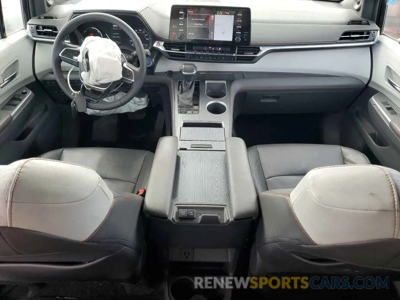 8 fotografías del automóvil dañado 5TDDSKFC0MS025251 TOYOTA SIENNA 2021